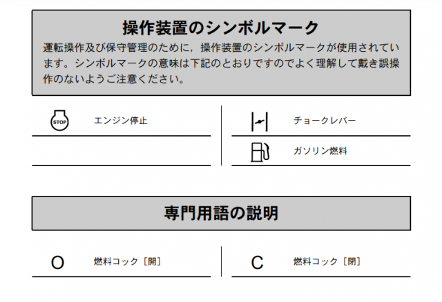 燃料コックの「O」「C」どちらが「開」「閉」か問題 燃料コックの「O」「C」どちらが「開」「閉」か問題